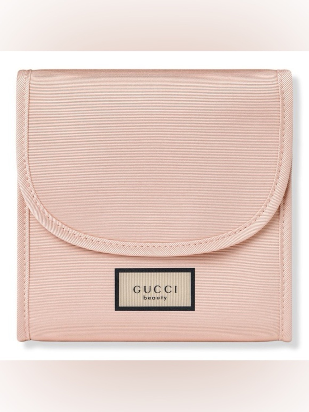 Authentic Gucci Beauty Blush Pink floral interior cosmetic pouch